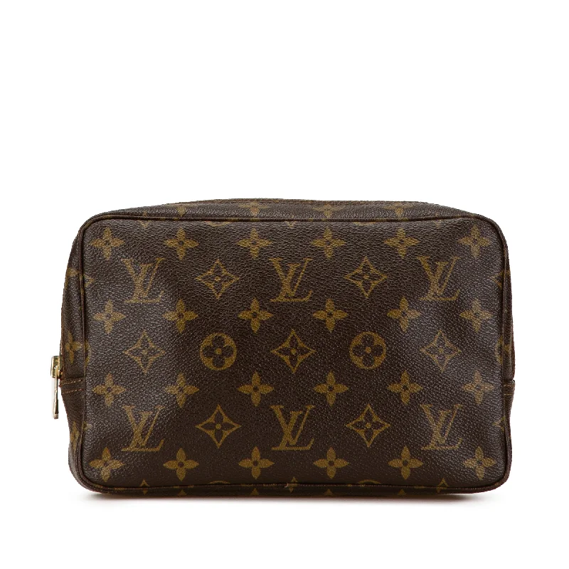 Two - Tone Celine Bags for a Modern and Stylish AppearanceBrown Louis Vuitton Monogram Trousse Toilette 23 Clutch Bag