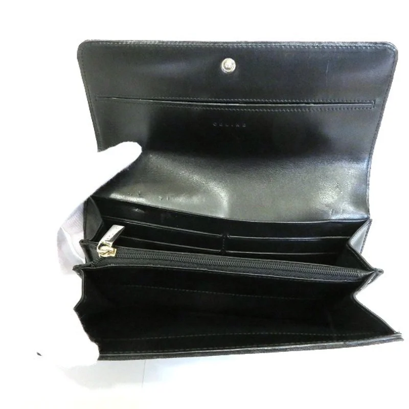 Foldable Celine Shopping Bags for Added ConvenienceCeline C Macadam Black Long Wallet Ladies