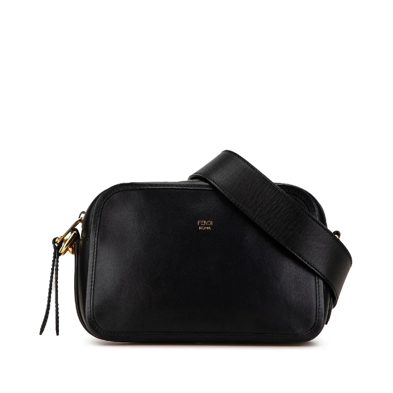 Sporty Celine Bags for Active LifestylesBlack Fendi Calfskin F is Fendi Camera Bag