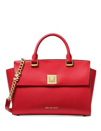 Michael Michael Kors Bags for food festivals with a design that can hold food - related itemsMichael Michael Kors Sylvia Crossgrain Leather Top Zip Satchel