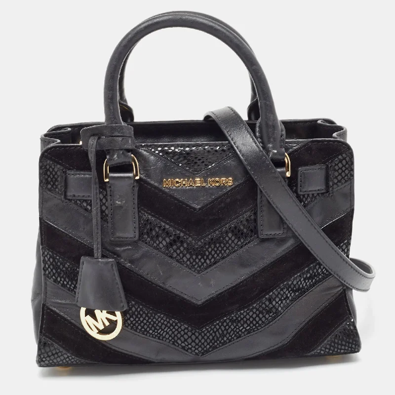 Michael Michael Kors Bags for celebrities on the red carpet (if applicable)Black Leather And Suede East West Dillon Tote