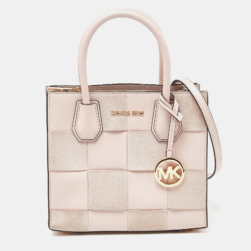 pastel pink Michael Michael Kors Bags for spring and summerLight Pink Leather and Suede Mercer Tote