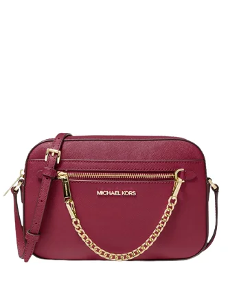 Michael Michael Kors Bags for influencers to carry at eventsMichael Michael Kors Jet Set Large Saffiano Leather Crossbody Bag