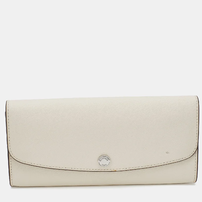 Michael Michael Kors Bags for career transitions to boost confidenceOff White Leather Flap Continental Wallet