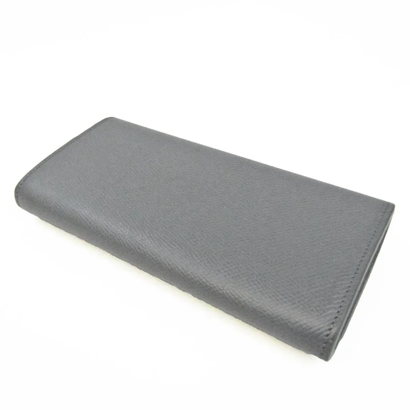 Airport - Friendly Celine Carry - on BagsCeline Large Flap Wallet 10B563BEL Women's Calfskin Long Wallet [bi-fold] Gray