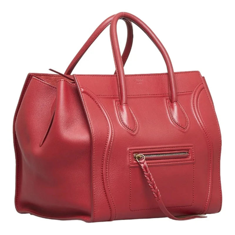 Stylish Celine Crossbody Bags for Every Day ErrandsCeline Women's Leather Handbag,Tote Bag Red Color