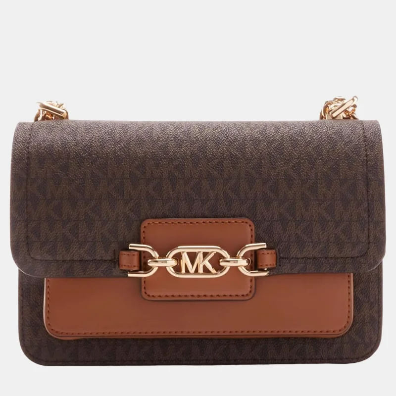 Michael Michael Kors Bags for couples traveling together in a coordinated styleBrown Leather Shoulder Bag