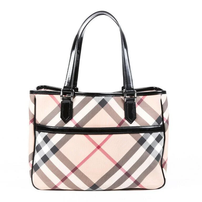 Two - Tone Burberry Bags for a Modern AestheticBurberry Bag Nova Check Coated Canvas Tote