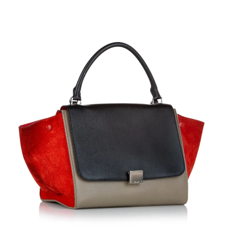 Pattern - Mixing Celine Bags for a Trendy and Edgy LookCeline Trapeze Leather Handbag (SHG-24806)