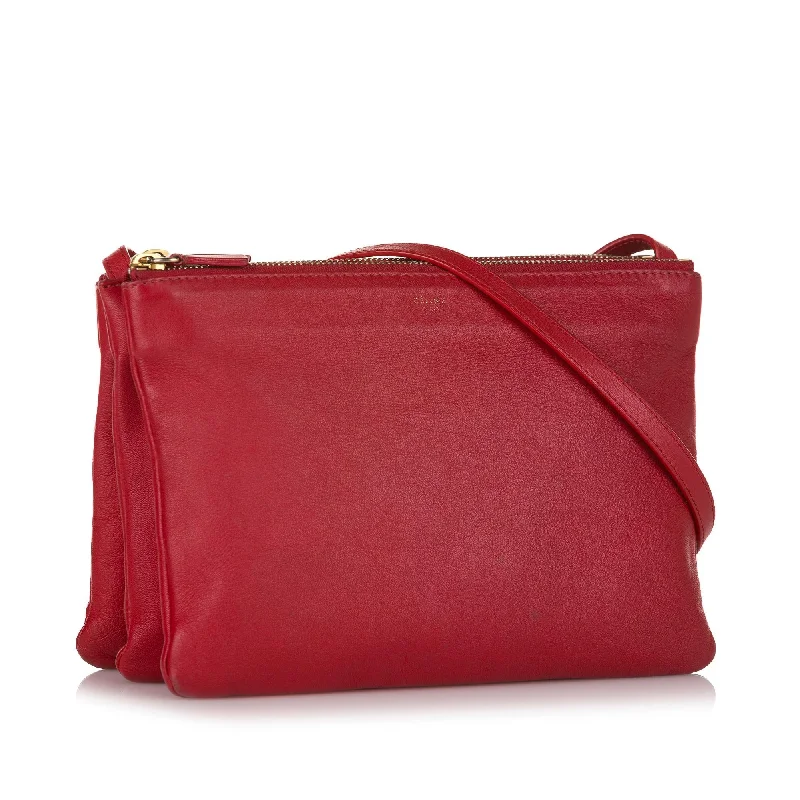 Easy - to - Clean Celine Bags for Busy LifestylesCeline Trio Crossbody Bag (SHG-34825)