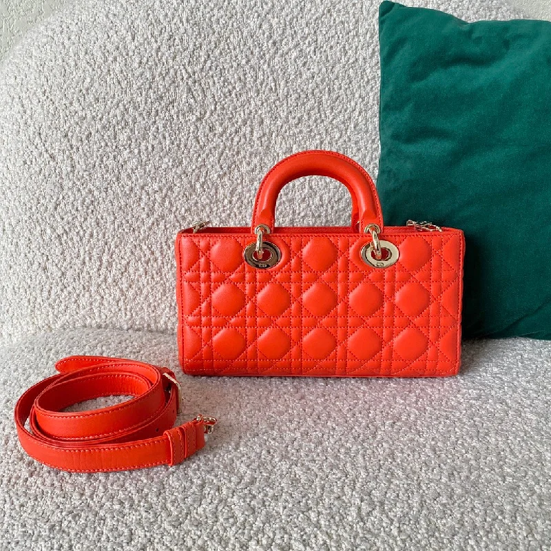 Christian Dior Saddle bags with a studded trim for a bold lookChristian Dior Lady D-Joy Bag, Orange Handbags, 26cm