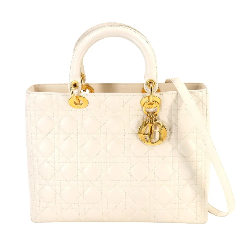 Christian Dior bags with a zip - top closure and multiple compartmentsDior Lady Dior Handbag