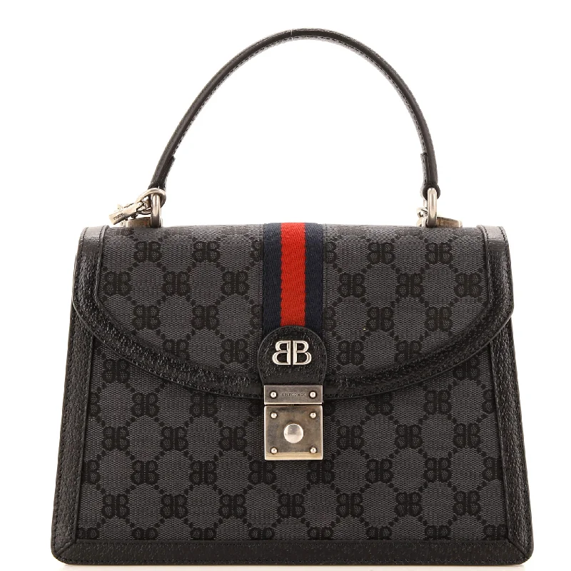 Luxury Christian Dior crossbody bags with a chain - link strapx Gucci The Hacker Project Top Handle Bag BB Canvas Small