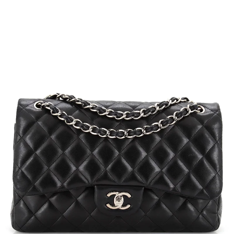 Classic Double Flap Bag Quilted Lambskin Jumbo