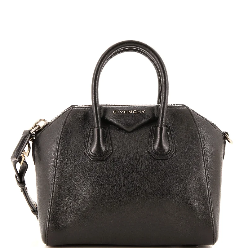 Christian Dior Saddle bags with a distressed leather finishAntigona Bag Leather Mini