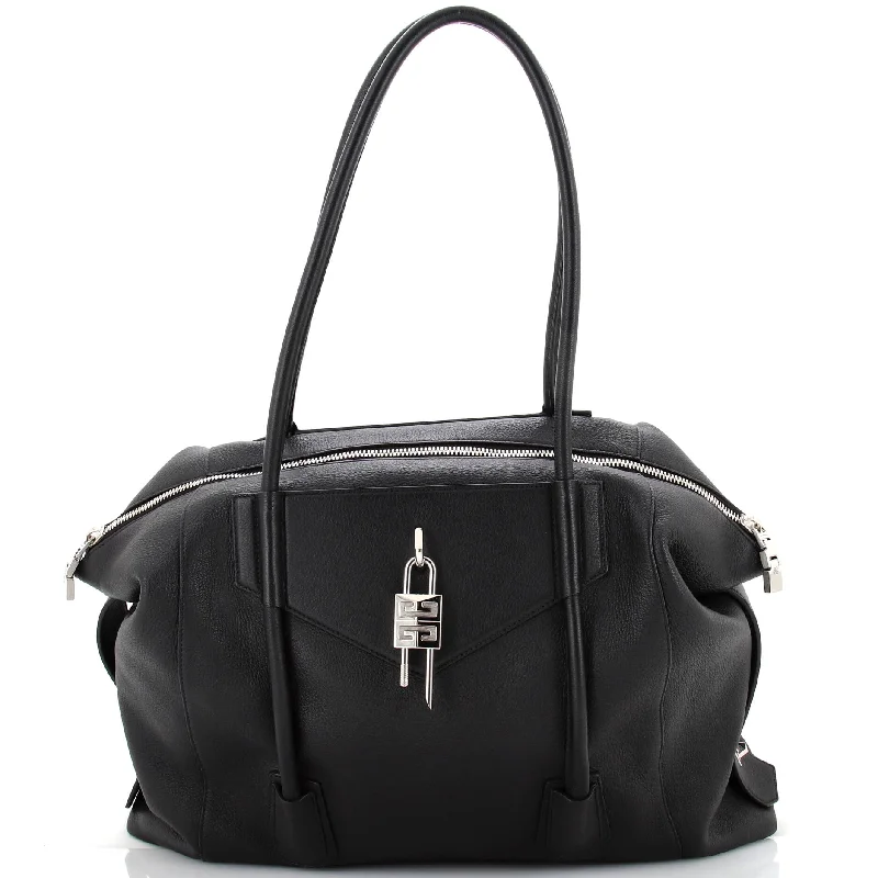 Contemporary Christian Dior handbags with a unique shapeAntigona Soft Lock Bag Leather Large